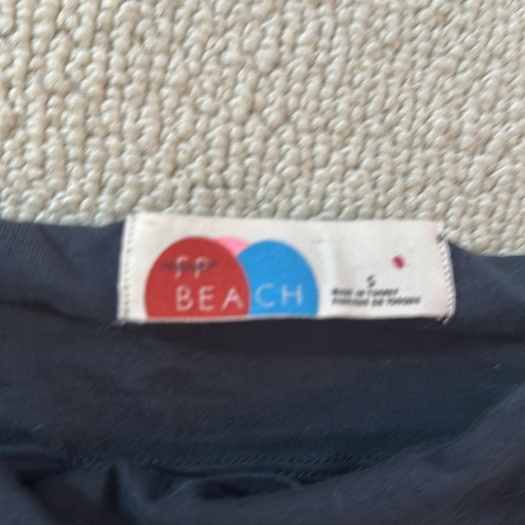 Free People Puffy Sleeve Black Mini Dress - Picture 3 of 3